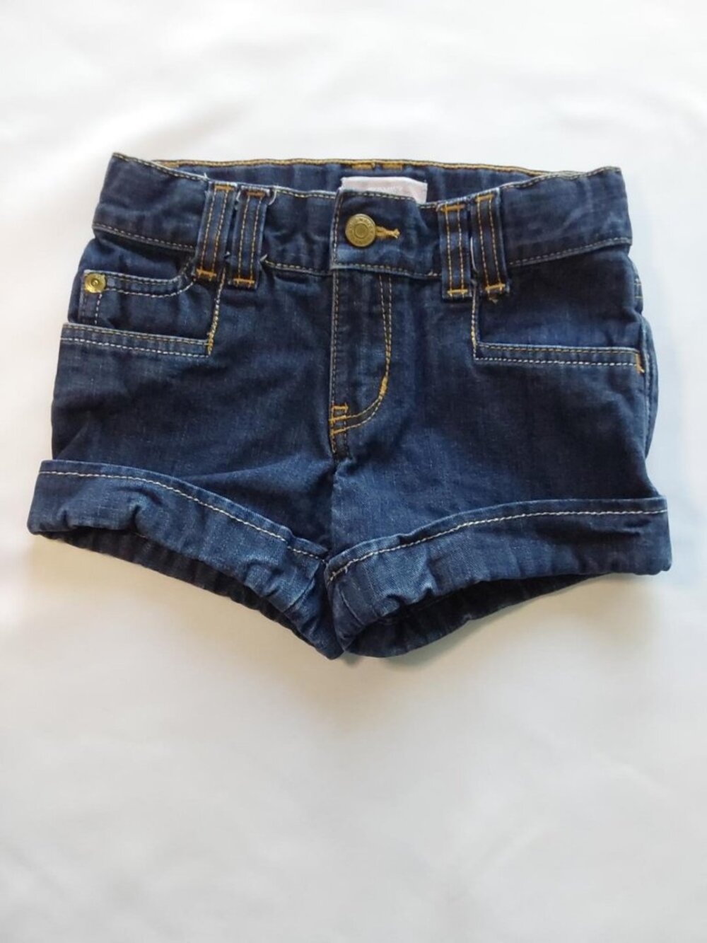 Old Navy Girls 4T Dark Wash Cuffed Denim Shorts